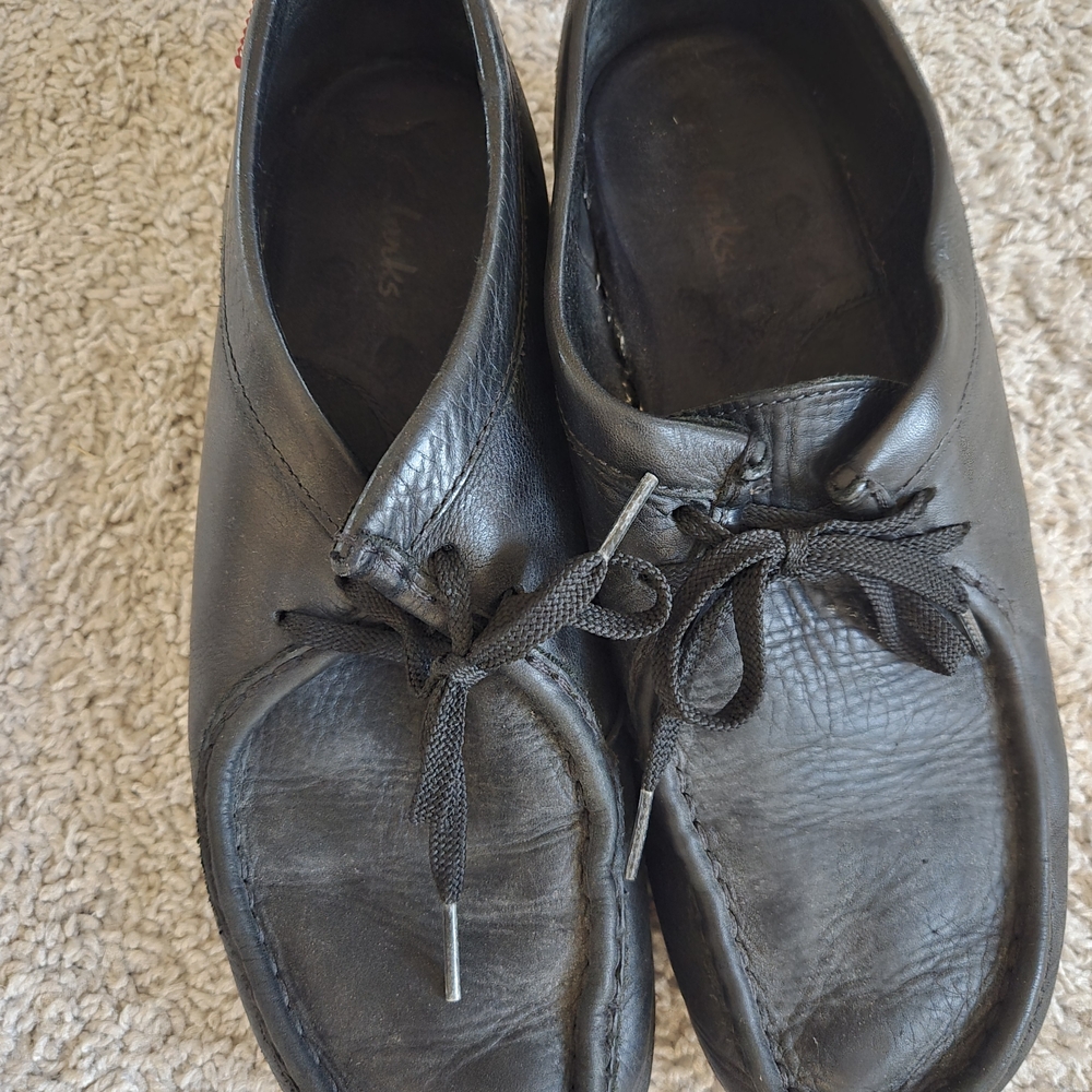 Clarks Black Leather Men's Boots